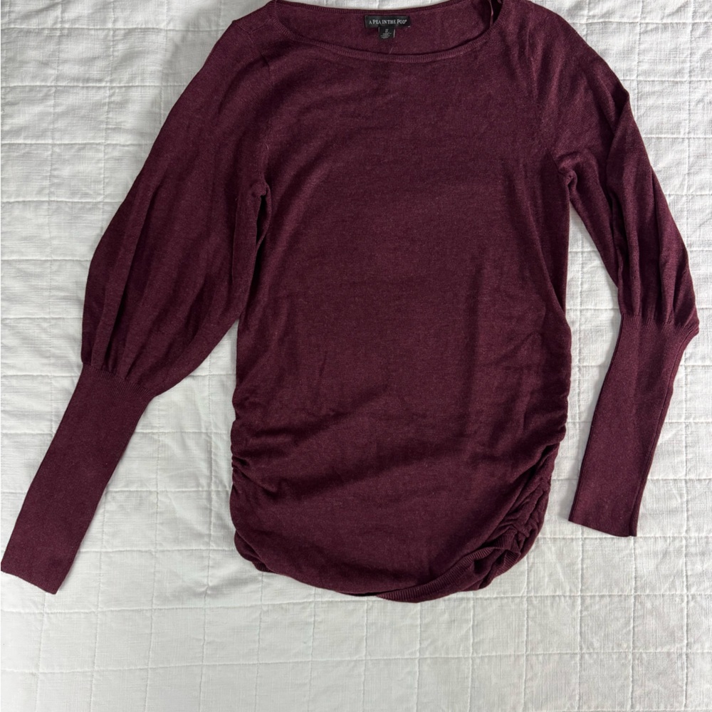 Puff sleeve Maternity Sweater